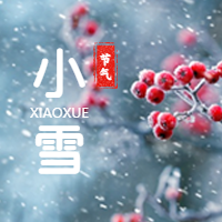 简约实景小雪节气微信公众号次图