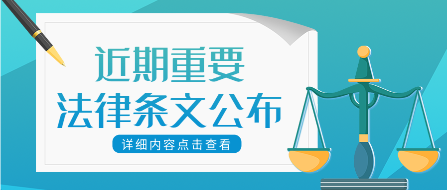 彩色法律条文公布通告内容天平公众号首图