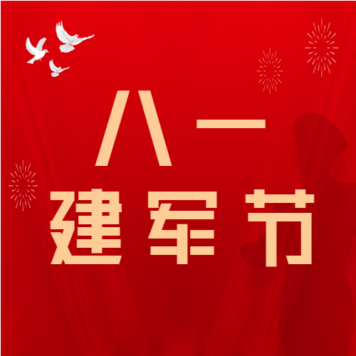 八一红色党建八一建军节祝福爱国主义活动介绍宣传军人剪影公众号