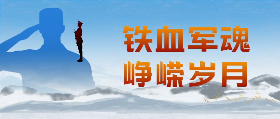峥嵘岁月铁血军魂建军节纪念日微信公众号首图