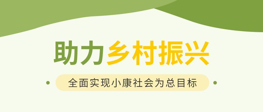 简约简洁助力扶贫乡村振兴实现小康文明城市公众号首图